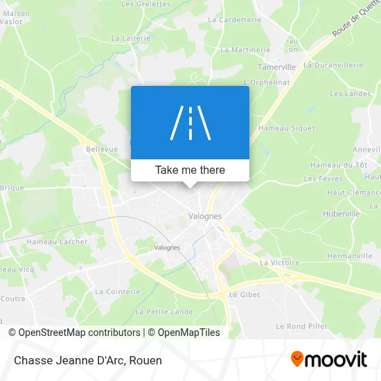 Chasse Jeanne D'Arc map