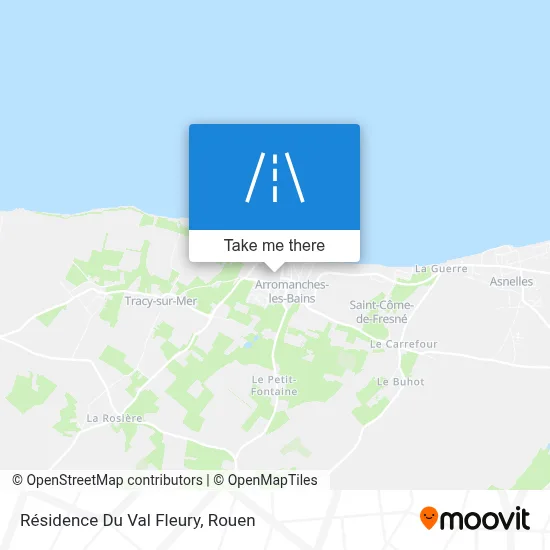 Résidence Du Val Fleury map