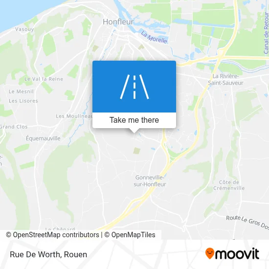 Rue De Worth map