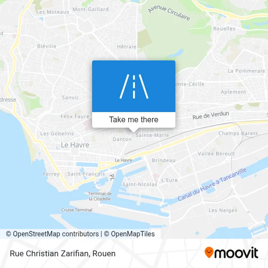 Rue Christian Zarifian map