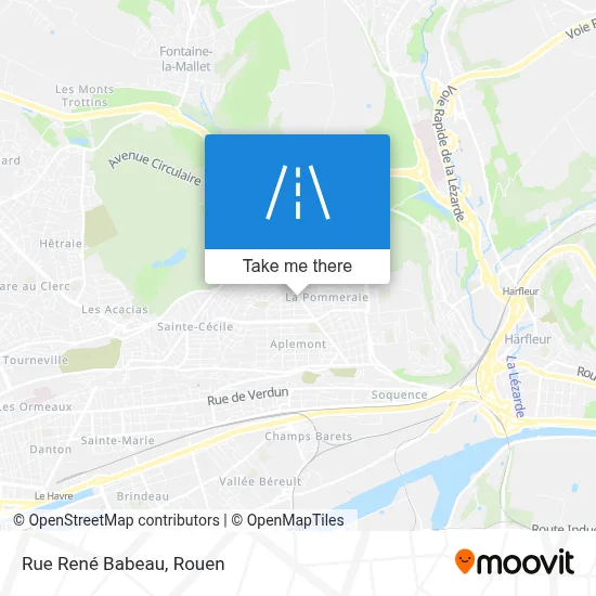 Rue René Babeau map