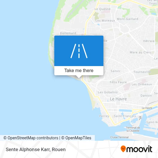 Sente Alphonse Karr map
