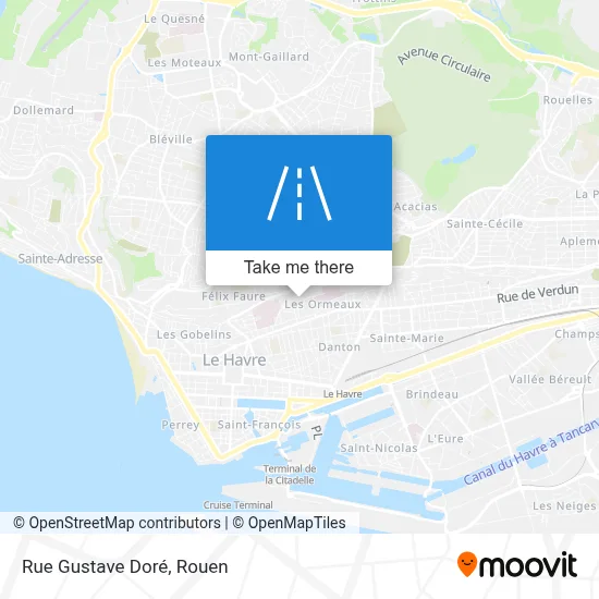 Rue Gustave Doré map