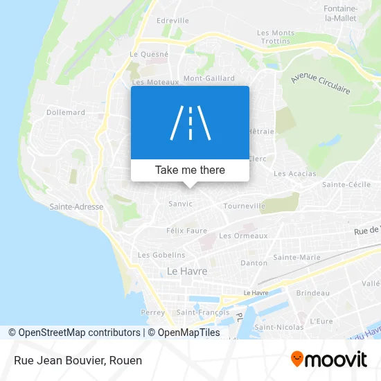 Rue Jean Bouvier map
