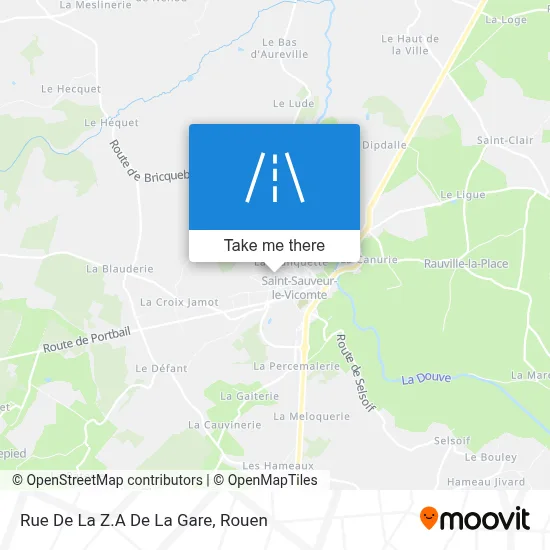 Rue De La Z.A De La Gare map