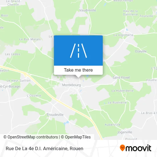 Rue De La 4e D.I. Américaine map