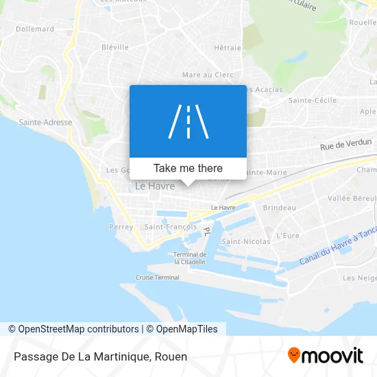 Passage De La Martinique map