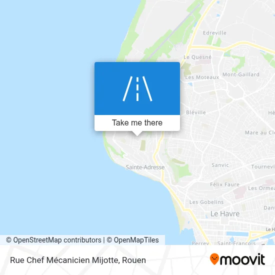 Rue Chef Mécanicien Mijotte map