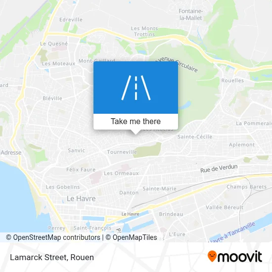 Rue Lamarck map