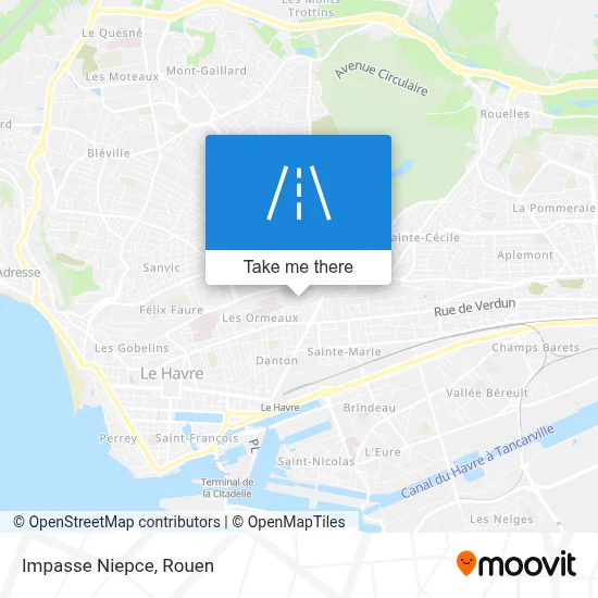 Impasse Niepce map