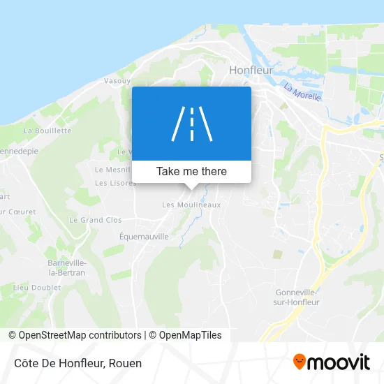 Côte De Honfleur map