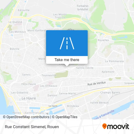 Mapa Rue Constant Simenel