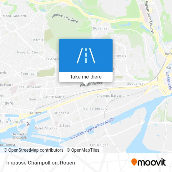 Impasse Champollion map
