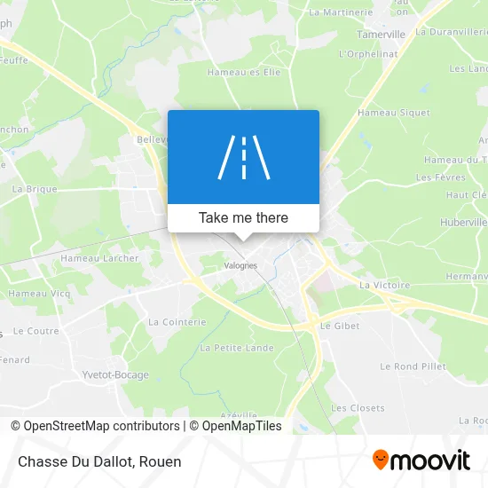 Chasse Du Dallot map