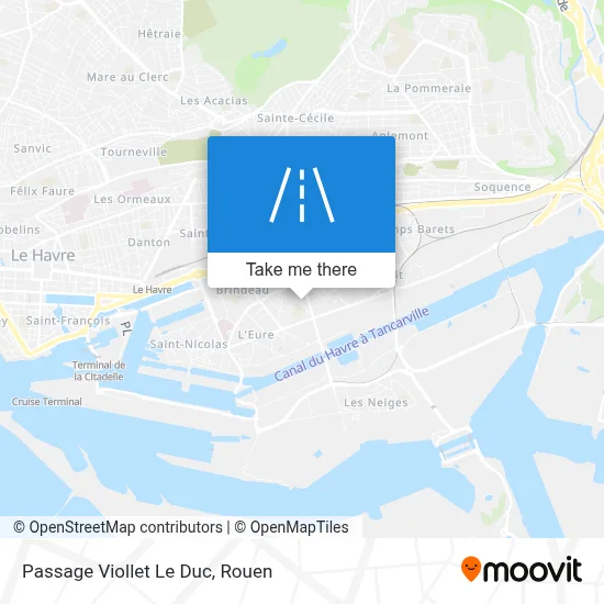Passage Viollet Le Duc map