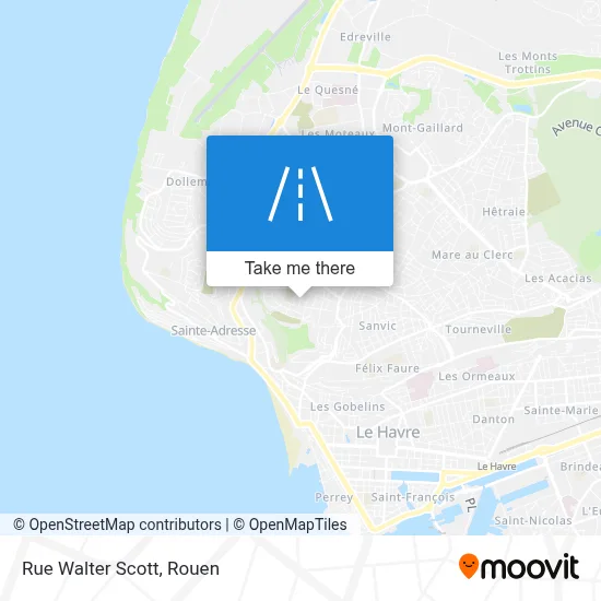 Rue Walter Scott map