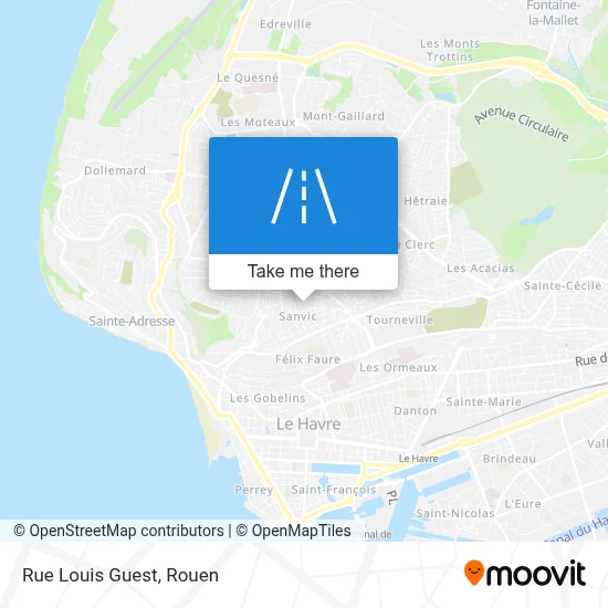 Mapa Rue Louis Guest