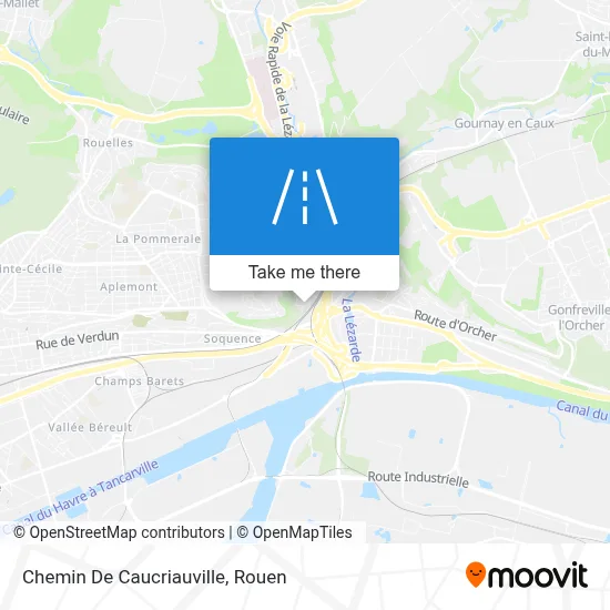 Chemin De Caucriauville map