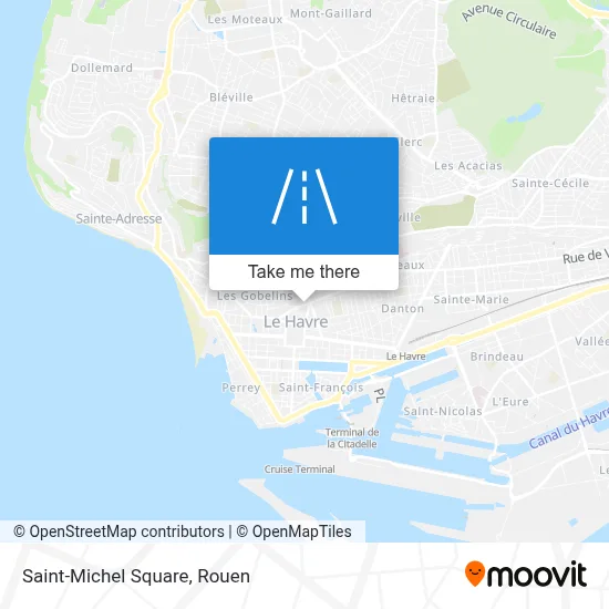 Parvis Saint-Michel map