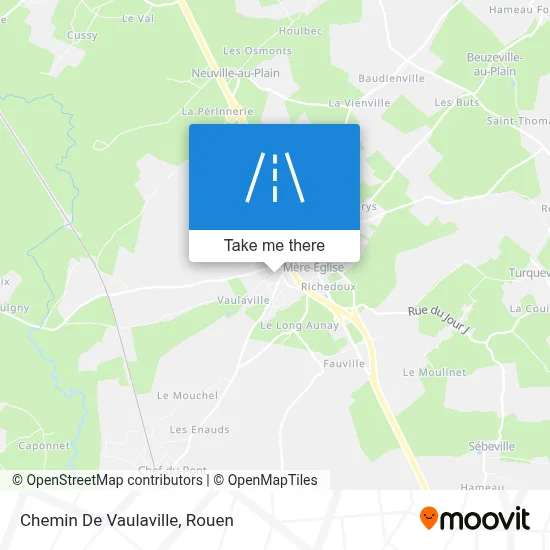 Chemin De Vaulaville map
