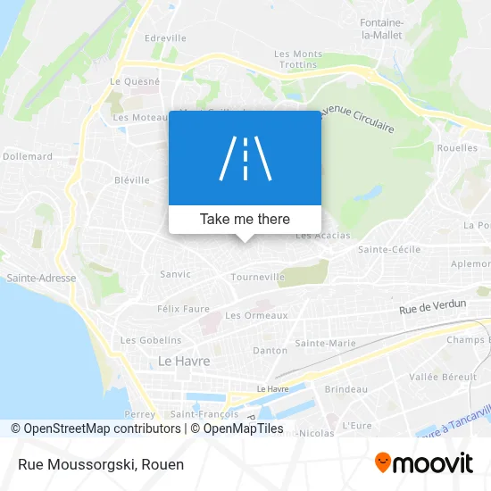 Rue Moussorgski map
