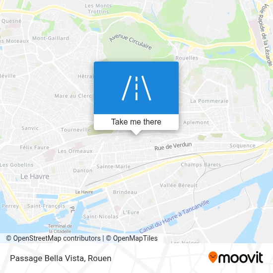 Passage Bella Vista map