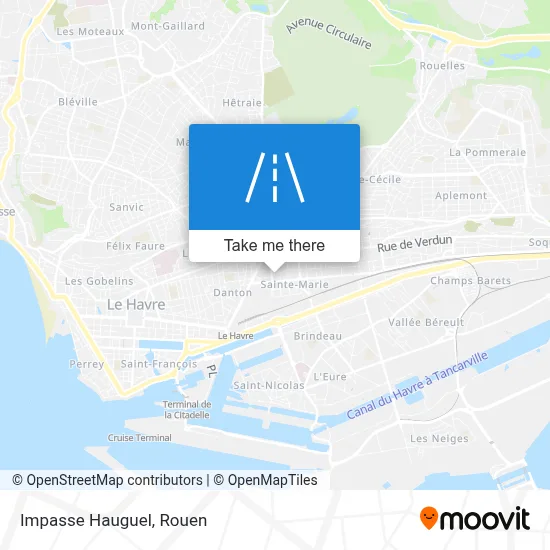 Impasse Hauguel map