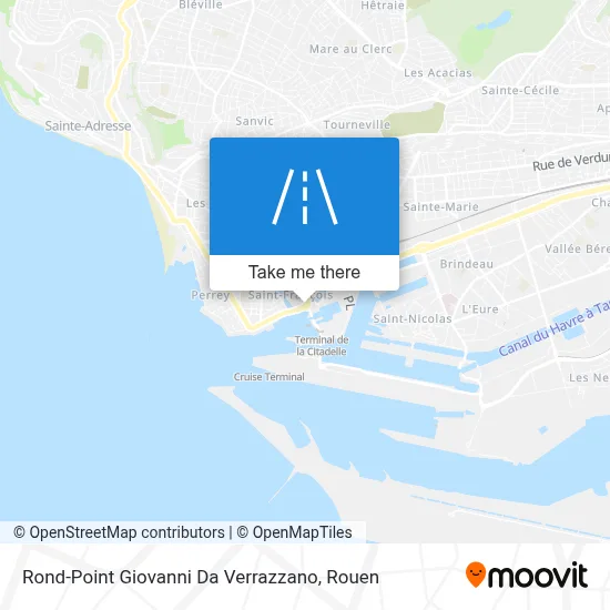 Rond-Point Giovanni Da Verrazzano map