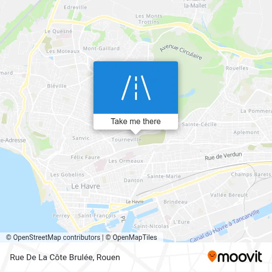 Rue De La Côte Brulée map