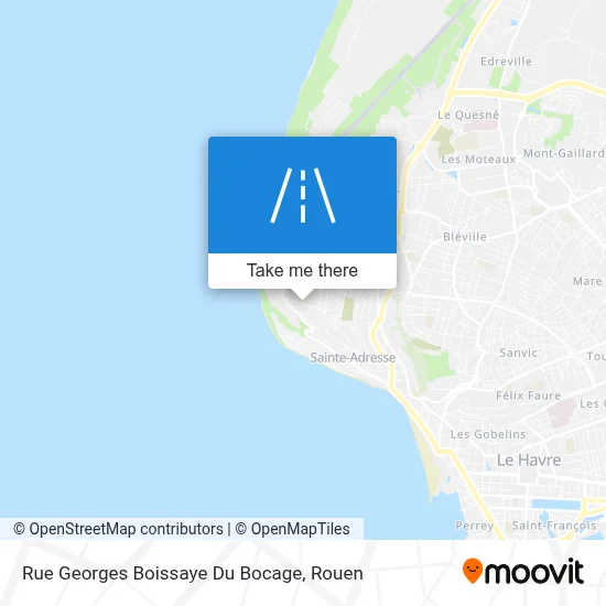 Rue Georges Boissaye Du Bocage map