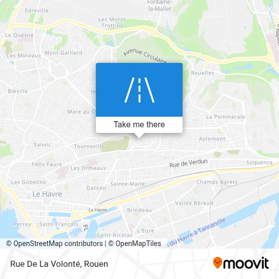 Mapa Rue De La Volonté