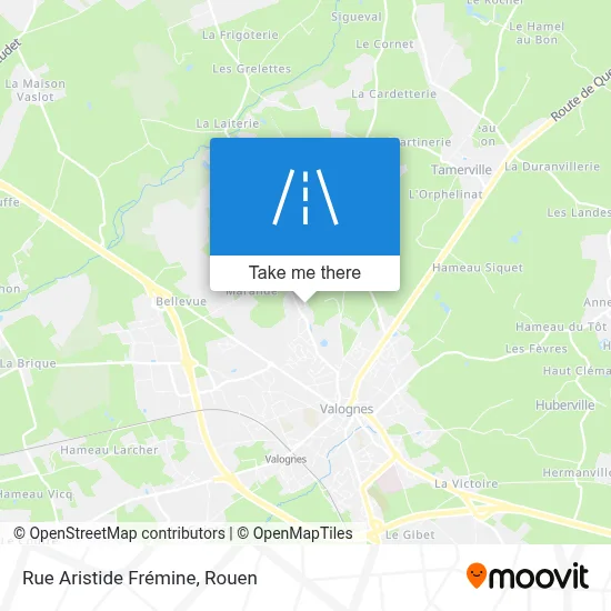 Mapa Rue Aristide Frémine