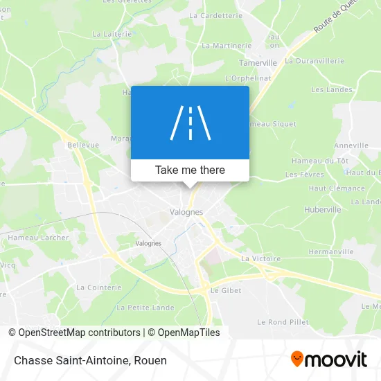 Chasse Saint-Aintoine map