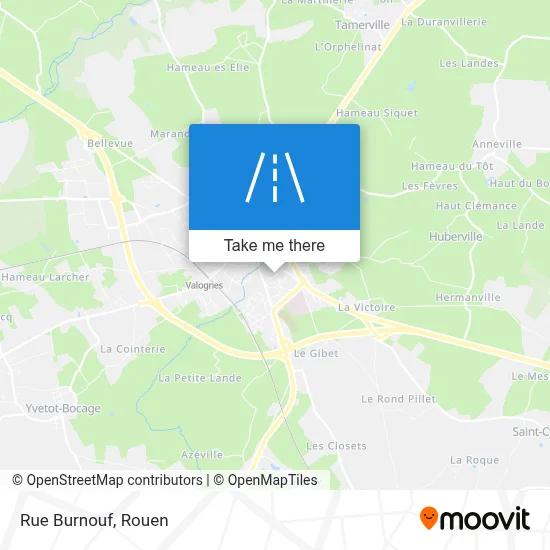 Rue Burnouf map