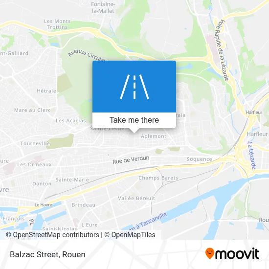 Rue De Balzac map