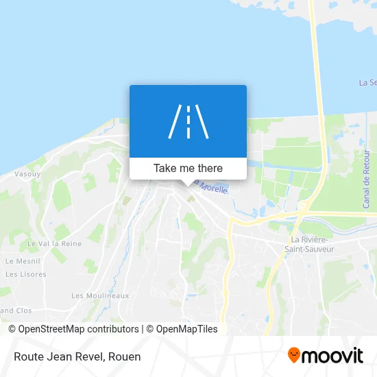 Route Jean Revel map