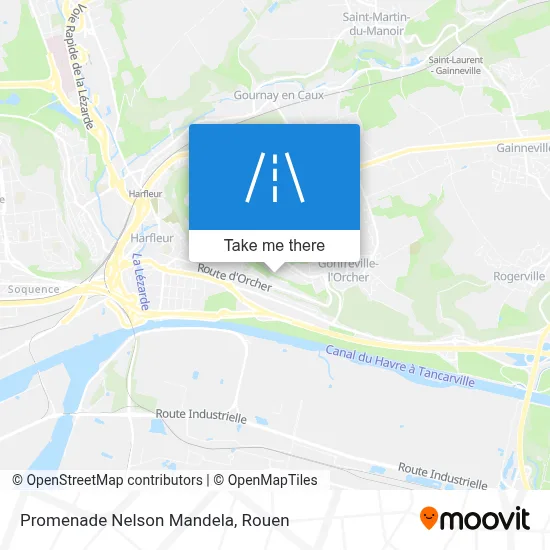 Promenade Nelson Mandela map