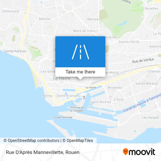 Rue D'Après Mannevillette map