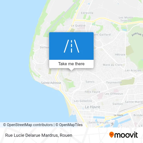 Mapa Rue Lucie Delarue Mardrus