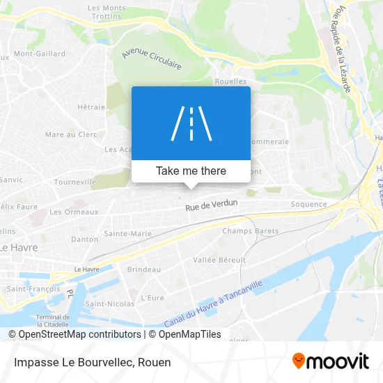 Impasse Le Bourvellec map