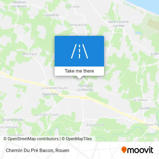 Chemin Du Pré Bacon map