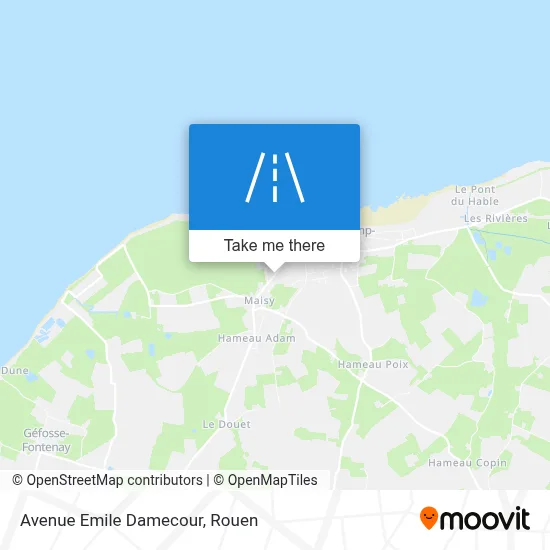 Avenue Emile Damecour map