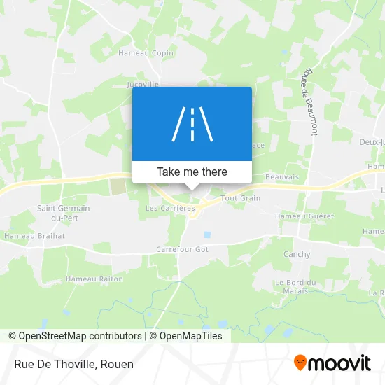 Rue De Thoville map