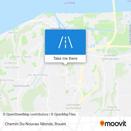 Chemin Du Nouvau Monde map