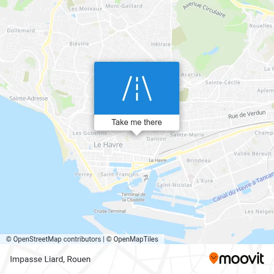 Impasse Liard map