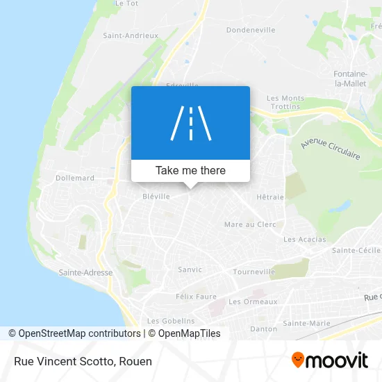 Mapa Rue Vincent Scotto