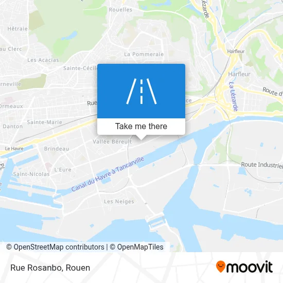 Rue Rosanbo map