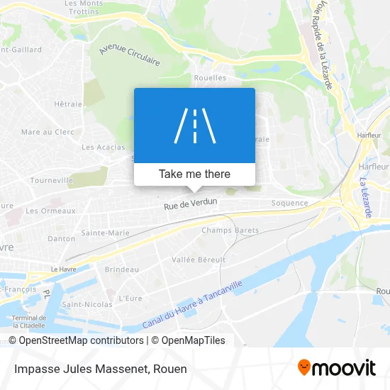 Impasse Jules Massenet map