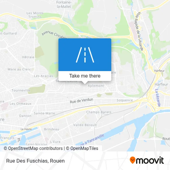 Rue Des Fuschias map