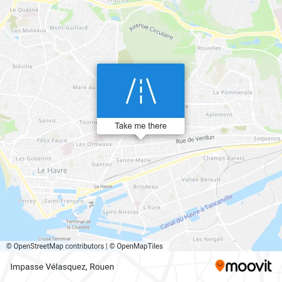 Impasse Vélasquez map